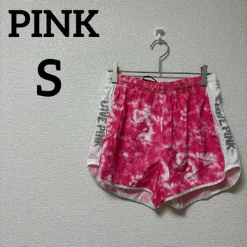 PINK [ S ] 타이다이 숏팬츠 핑크 트레이닝 팬츠