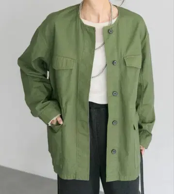 [ 미사용 새상품 ] PUAL CE CIN 노카라 밀리터리 자켓