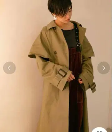 kbf 케이프 트렌치코트 베이지 클리닝 완료