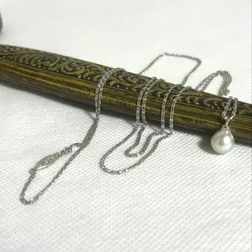 남양 진주 실버 롱 목걸이 78cm