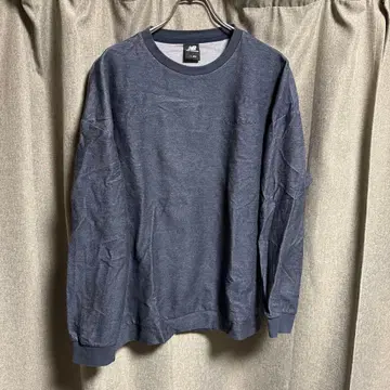 New Balance AMT35125 L 네이비 맨투맨