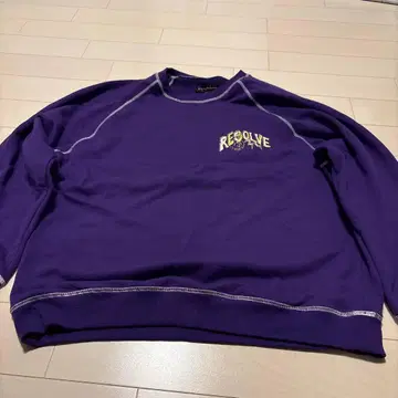 그래픽 프린트 보라색 트레이닝복 L 사이즈