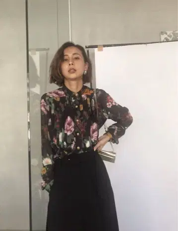 Ameri VINTAGE COCO FLOWER shirt&skirt