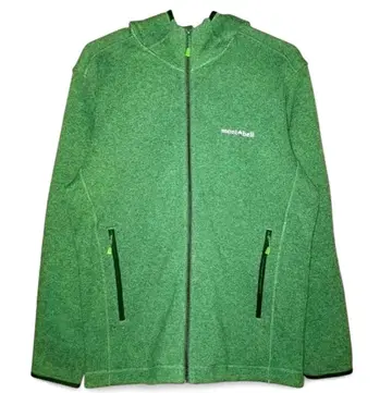 mont-bell 크리마플러스 플리스 니트 후드티 그린 남성용 L