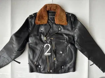 [ 새상품 ] NUMERODUE 라이더 자켓 가죽(소가죽) 블랙