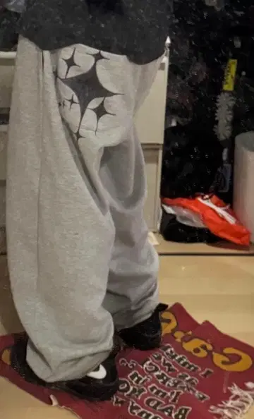 페인트 리메이크 스웨트 팬츠 유니클로C