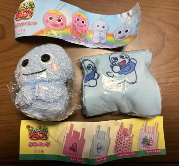 간코짱 봉제 인형 볼체인, 에코백 간페짱 2개 세트