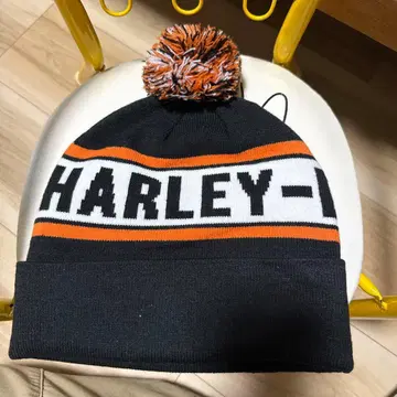 새상품 Harley Davidson 할리데이비슨 블랙 니트 비니