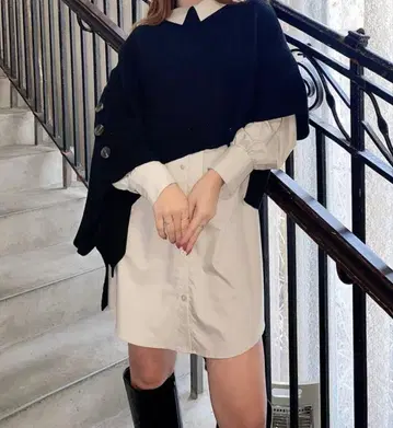 RESEXXY 비대칭 니트 베스트