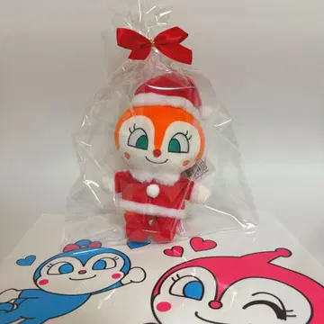 호빵맨 뮤지엄 크리스마스 봉제 인형 짤랑이 키링