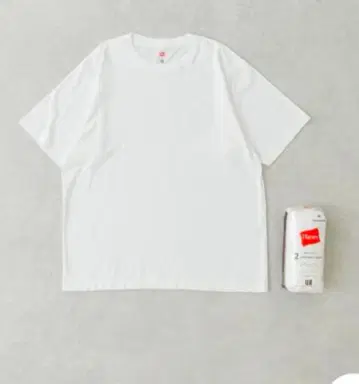 Hanes 반팔 T셔츠 L 사이즈 화이트