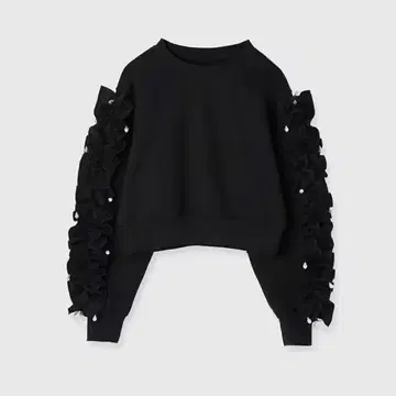 eimy istoire 프릴 슬리브 맨투맨 안쪽 따뜻함