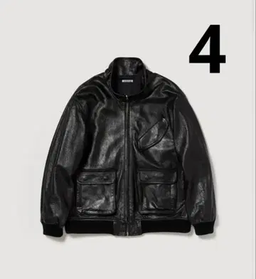 AURALEE 25AW LAMB LEATHER ZIP BLOUSON 4