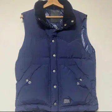 STOOGE 네이비 다운 베스트 남성용 L 사이즈