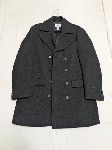 ARMANI EXCHANGE 체스터 코트 하프 코트 블랙 M