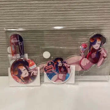 3종 세트 히메 아크릴 스탠드 캔뱃지 복권콜렉션 그리드맨 유니버스