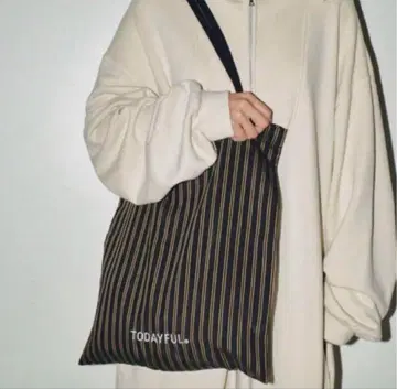 TODAYFUL 10주년 스트라이프 토트백