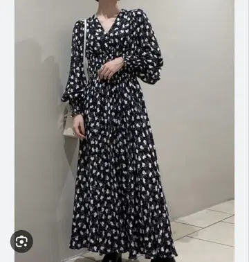 프레이 아이디 허리 셔링 롱 원피스 사이즈 0