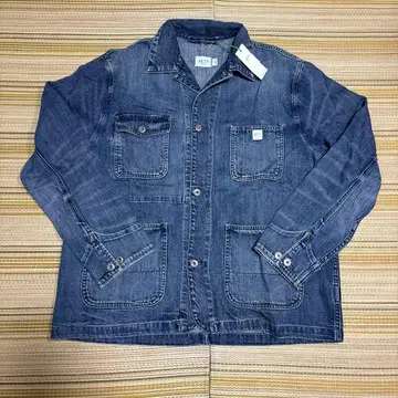 아메리칸 이글 다크 데님 데님 자켓 L