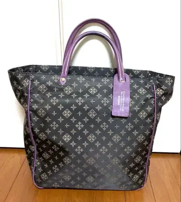 russet 브라운 (브라운)과 보라색 토트백