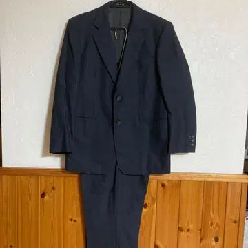 다크 블루 비즈니스 정장 싱글 브레스 가을 겨울용