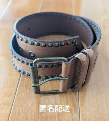 MOGA 스터드 장식 가죽 벨트