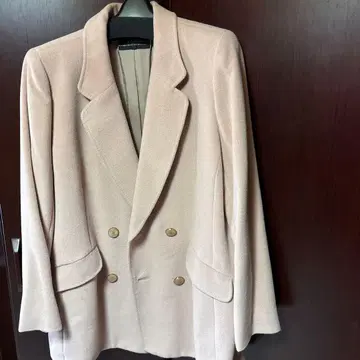 레리안 베이지 더블 브레스트 테일러드 자켓 15 사이즈