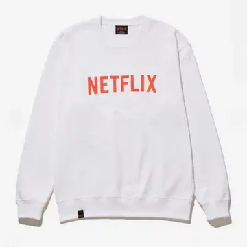 Netflix Logo Sweat Crew 화이트