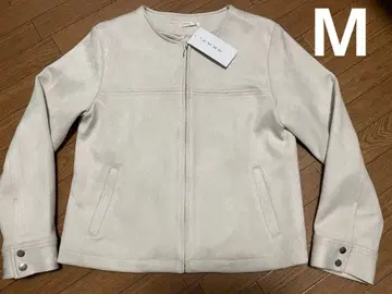 GLACIER 노카라 자켓 아이보리 M