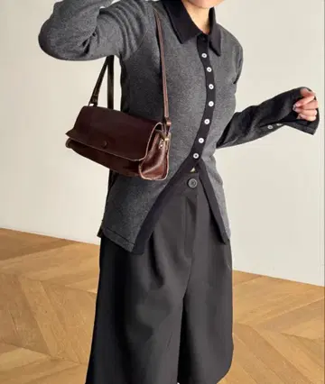 CANAL JEAN 직사각형 가죽 숄더백