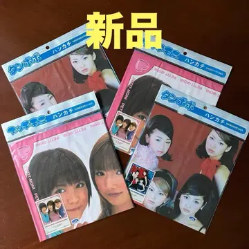 고토 마키 탐포포 푸치모니 모닝구무스메 손수건 일본산 코튼 4개