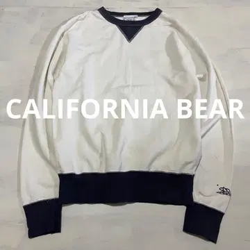 CALIFORNIA BEAR 투톤 양V 맨투맨 트레이닝복