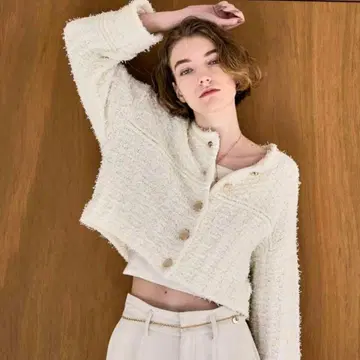 COCODEAL 코튼 페더 MIX 숏 자켓