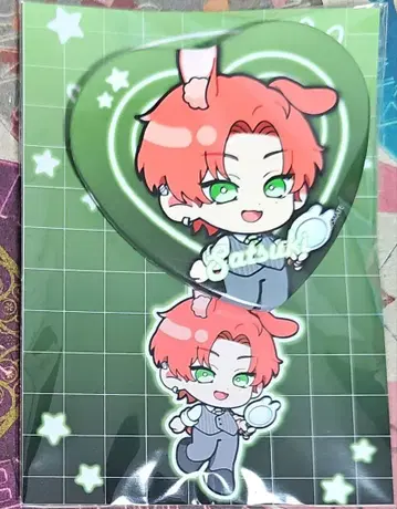 PLUSMATE 토끼 캔 배지 (사월)