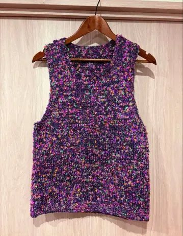 컬러풀 믹스 니트 베스트