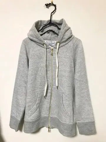 새상품 DEUXIEMECLASSE 라피 쭈리 지퍼 후드티 그레이