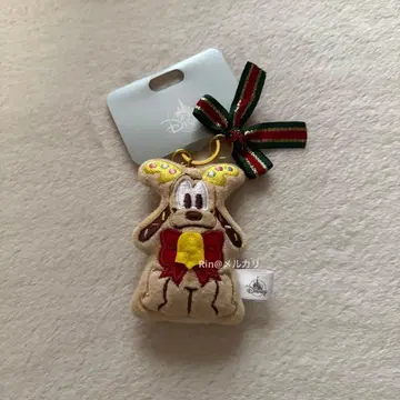 디즈니 크리스마스 봉제 인형 키링 쿠키 플루토