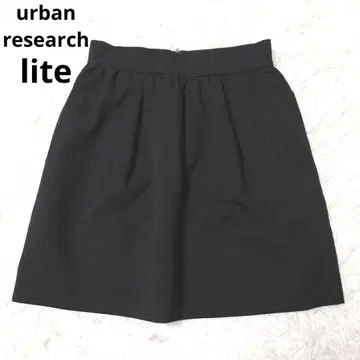 어반 리서치 미니 스커트 플레어 일본제 지퍼 블랙 심플