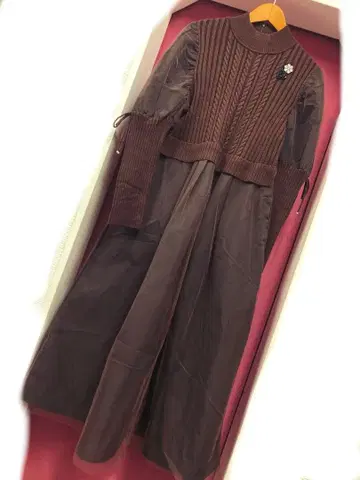 슈퍼 뷰티 인기 완판!! 카탈로그 게재 레이어드 스타일 원피스