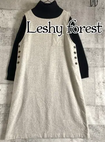 새상품급 Leshy forest 오버롤 스커트 레이어드 원피스