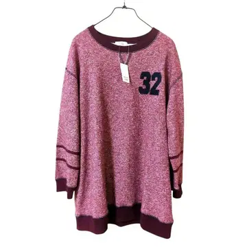 버건디 오버 사이즈 니트 32 빅 사이즈