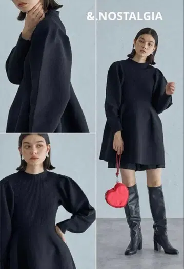 [ 미사용 새상품 ] &.NOSTALGIA 코쿤 니트 튜닉 M 사이즈