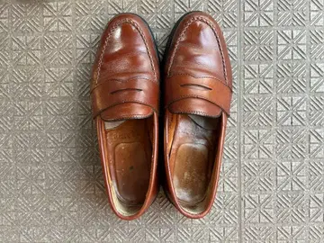 [ ALDEN ] 브라운 가죽 로퍼 스트레이트 팁