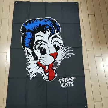 태피스트리 포스터 플래그 깃발 스트레이 캣츠 (그레이) 무료배송