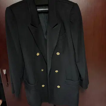 레리안 울 100% 더블 브레스트 테일러드 자켓