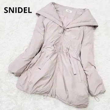 [인기 컬러] SNIDEL 니시카와 레이디 모즈 다운 코트 핑크 베이지