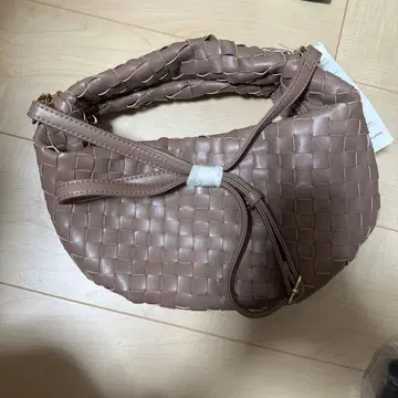 베이지 니트 백 숄더백 2way 새상품