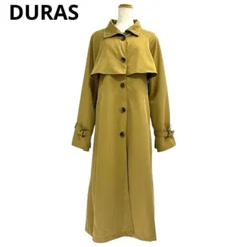 듀라스 DURAS 여성용 백 플리츠 트렌치코트 F 베이지