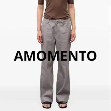 AMOMENTO 코튼 데님 그레이