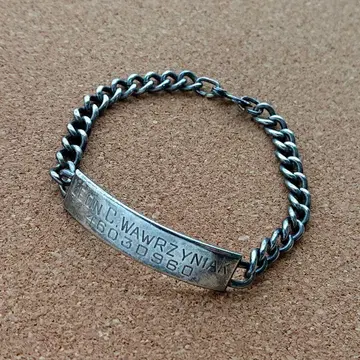 WW2 1940s ID 팔찌 sterling 실버 스위트 하트